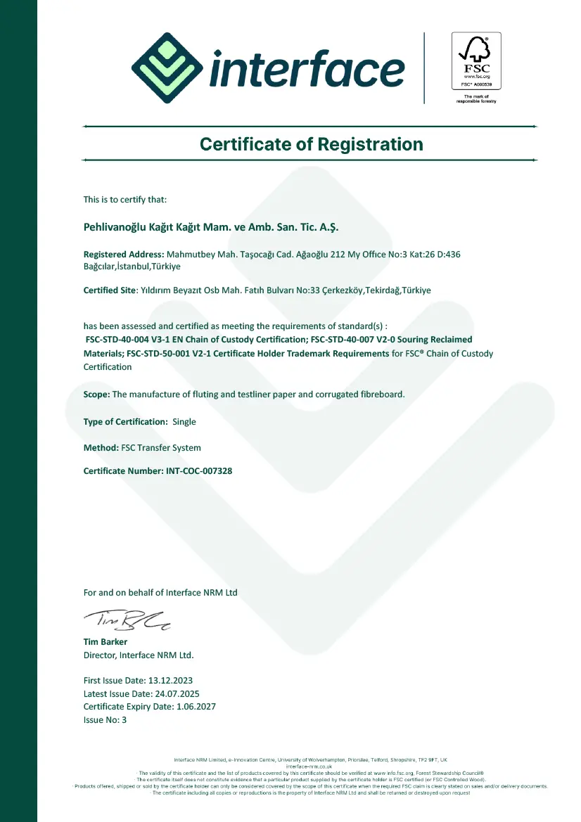 FSC Sertifikası